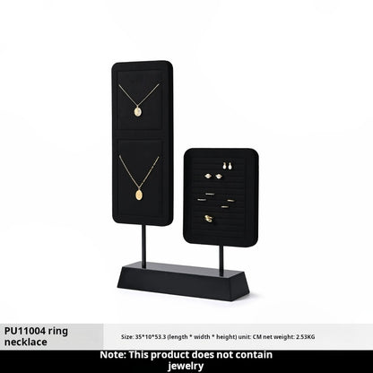 High Grade Jewelry Display Props Premium Black Ring Earrings Necklace Jewelry Display Stand