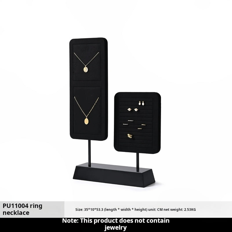 High Grade Jewelry Display Props Premium Black Ring Earrings Necklace Jewelry Display Stand