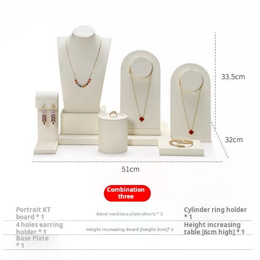 High-end window jewelry display props, rings, necklaces, earrings, display shelves, counter jewelry display sets