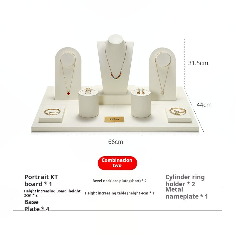 Van Watson high-end window jewelry display props, rings, necklaces, earrings, display shelves, counter jewelry display sets