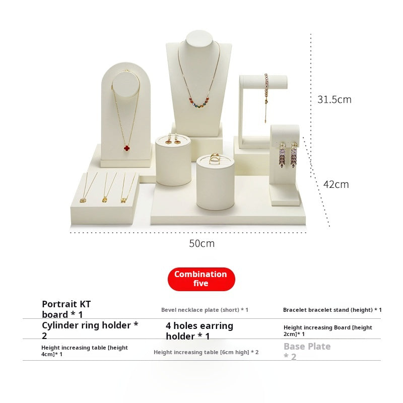 Van Watson high-end window jewelry display props, rings, necklaces, earrings, display shelves, counter jewelry display sets