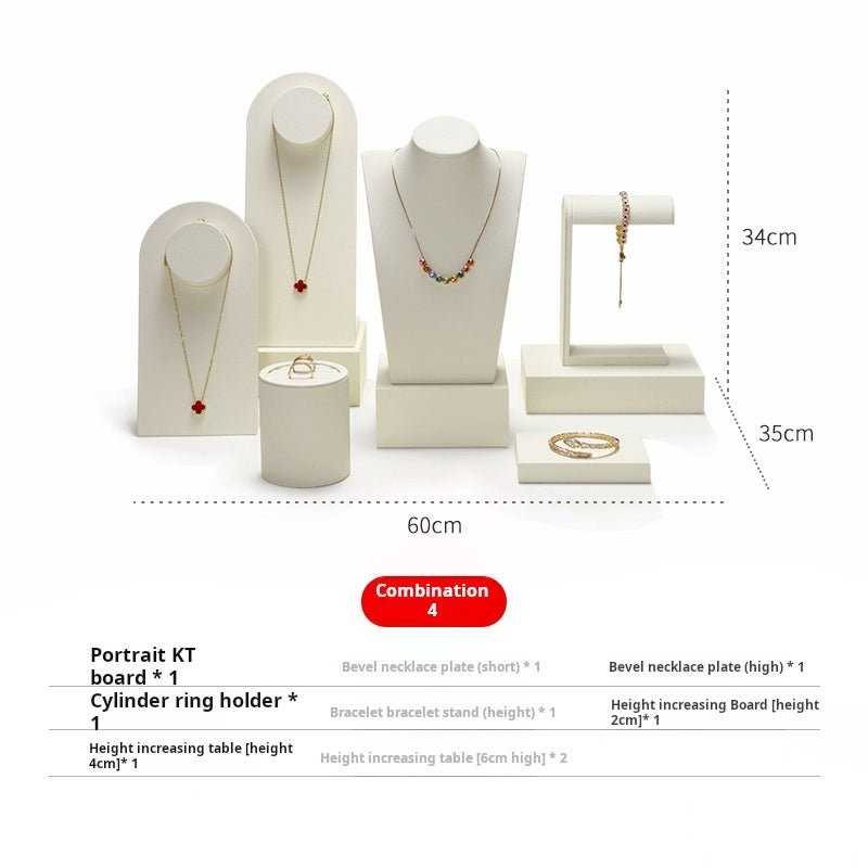 Van Watson high-end window jewelry display props, rings, necklaces, earrings, display shelves, counter jewelry display sets