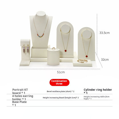 Van Watson high-end window jewelry display props, rings, necklaces, earrings, display shelves, counter jewelry display sets