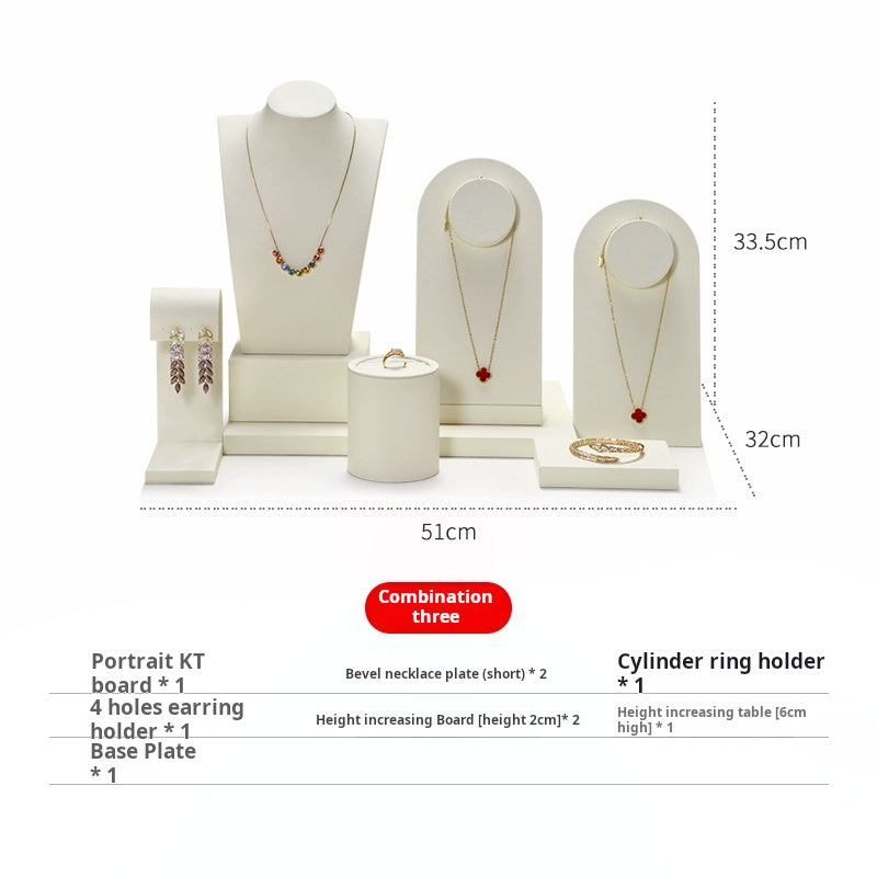 Van Watson high-end window jewelry display props, rings, necklaces, earrings, display shelves, counter jewelry display sets