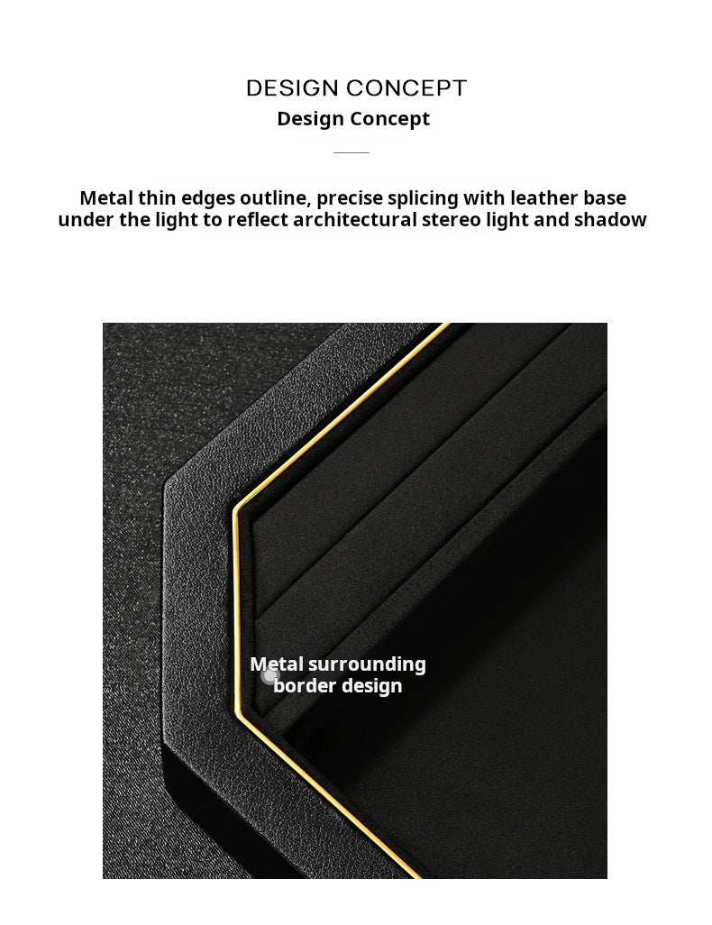 Jewelry Plate PU Leather Jewelry Display Plate Fleece Necklace Ring Pendant Display Jewelry Viewing Pallet