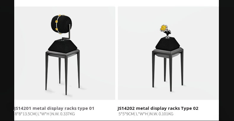 Light luxury jewelry display stand, brushed metal watch, necklace, rings, earrings, jewelry display props