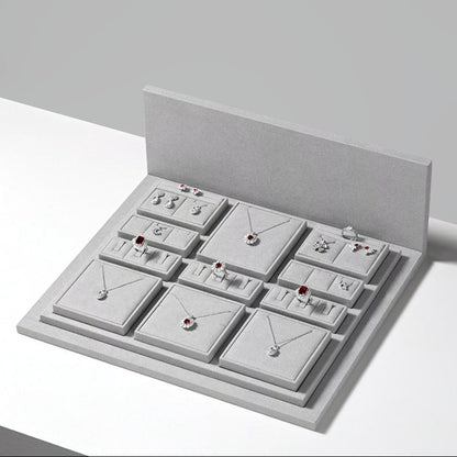 Luxury jewelry display props, high-end microfiber necklace rings, earrings, pendants, jewelry display