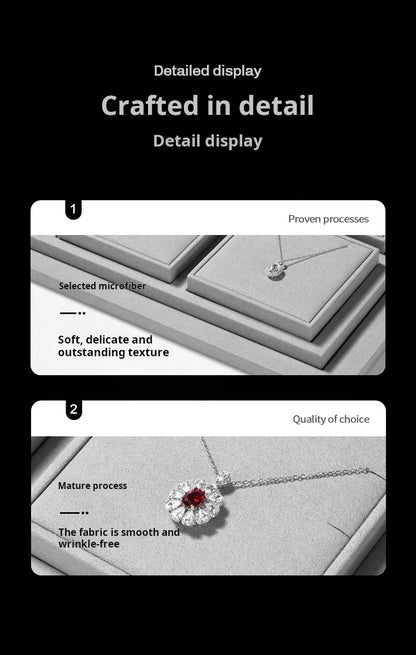 Luxury jewelry display props, high-end microfiber necklace rings, earrings, pendants, jewelry display