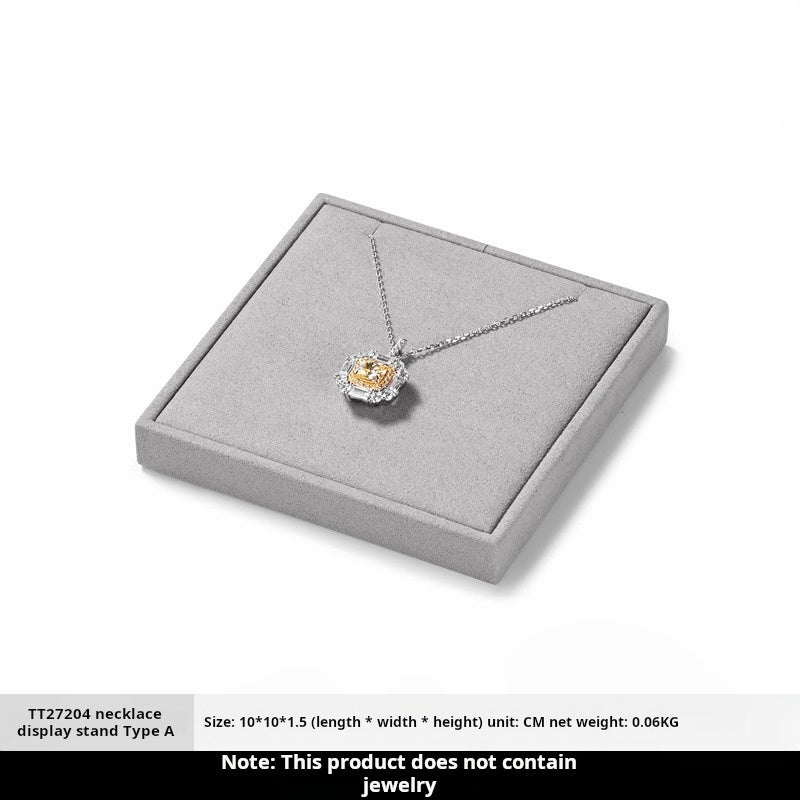 Luxury jewelry display props, high-end microfiber necklace rings, earrings, pendants, jewelry display