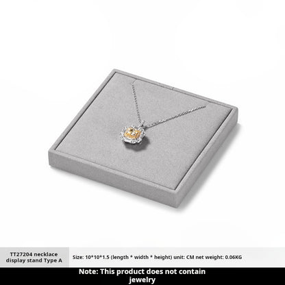Luxury jewelry display props, high-end microfiber necklace rings, earrings, pendants, jewelry display