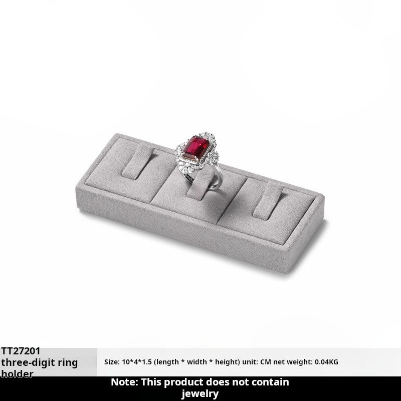 Luxury jewelry display props, high-end microfiber necklace rings, earrings, pendants, jewelry display