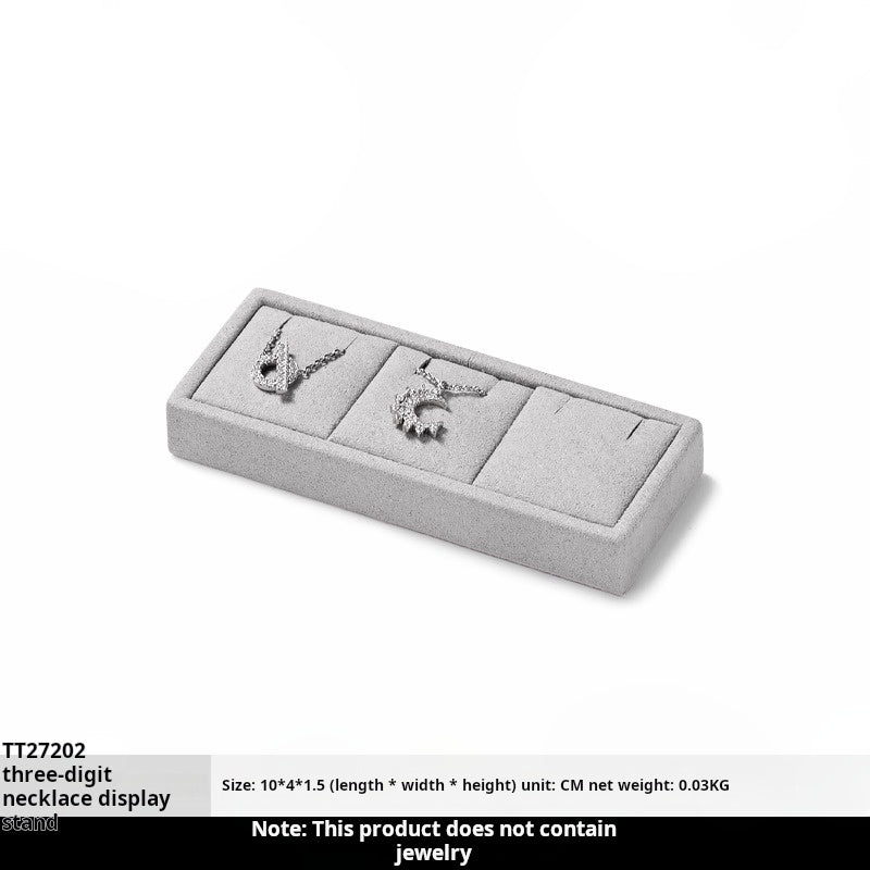 Luxury jewelry display props, high-end microfiber necklace rings, earrings, pendants, jewelry display