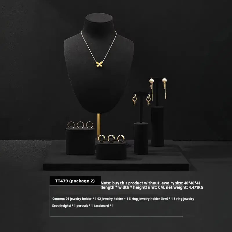 Luxury jewelry display shelf, rings, earrings, necklaces, jewelry display props, window display shelves Jim Display