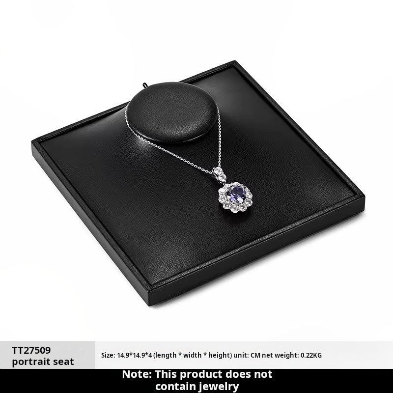 Luxury jewelry display props high-end PU rings, necklaces, earrings racks, counter jewelry display racks