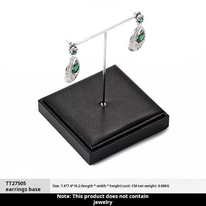 Luxury jewelry display props high-end PU rings, necklaces, earrings racks, counter jewelry display racks