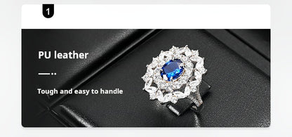 Luxury jewelry display props high-end PU rings, necklaces, earrings racks, counter jewelry display racks