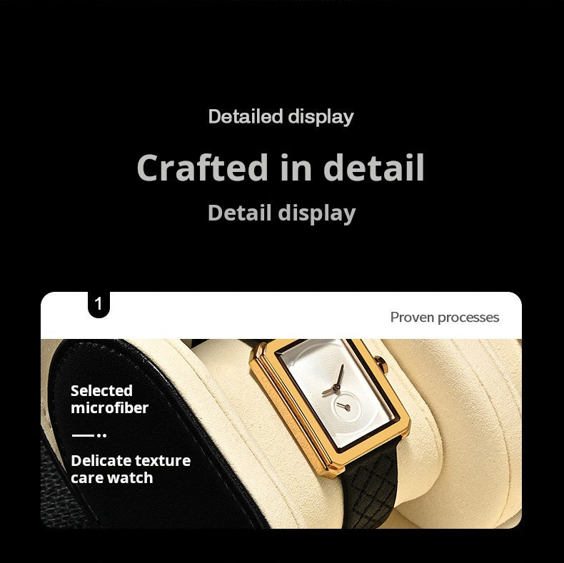 High-end PU leather watch storage box portable travel storage box men's and women's watch protective case