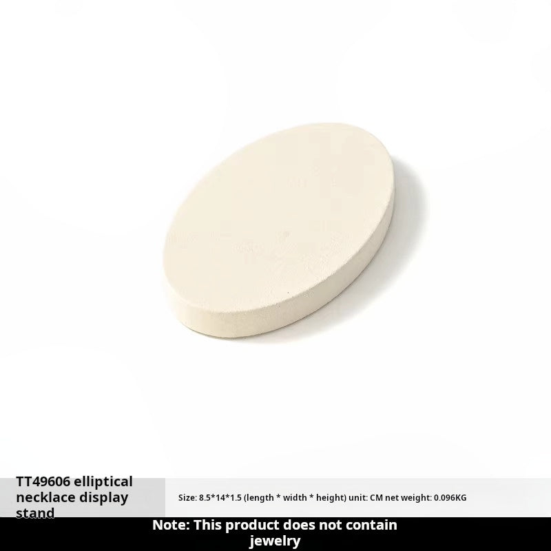 Luxury microfiber jewelry display plate mirror gold high-end ring necklace pendant display props