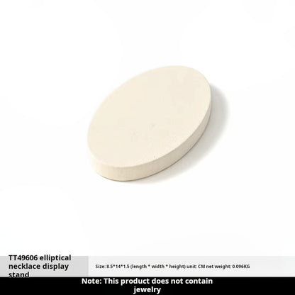 Luxury microfiber jewelry display plate mirror gold high-end ring necklace pendant display props