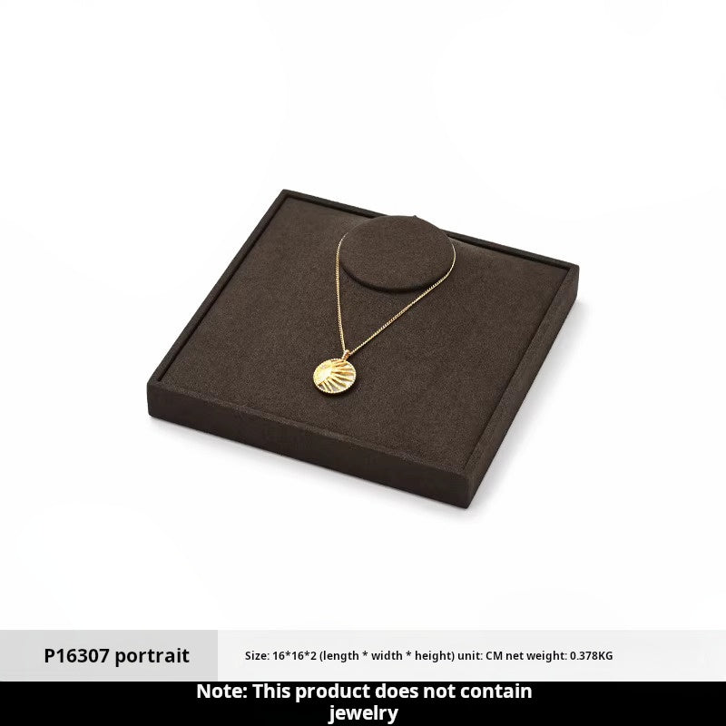 Luxury jewelry display props, high-end metal microfiber necklace, ring counter, jewelry display rack