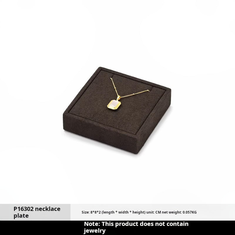 Luxury jewelry display props, high-end metal microfiber necklace, ring counter, jewelry display rack