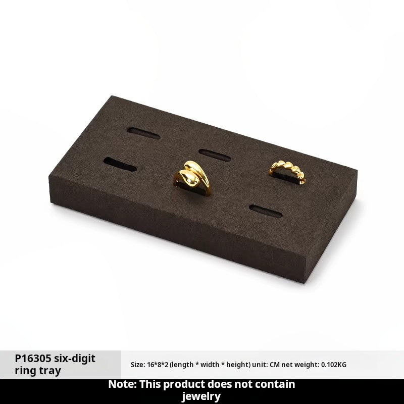 Luxury jewelry display props, high-end metal microfiber necklace, ring counter, jewelry display rack