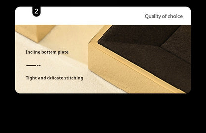 Luxury jewelry display props, high-end metal microfiber necklace, ring counter, jewelry display rack