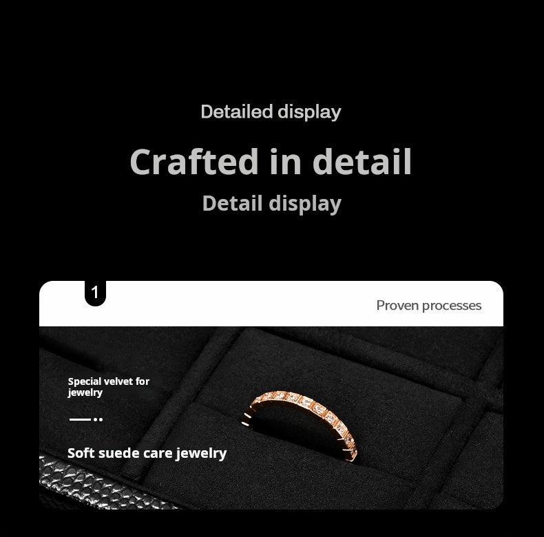 Luxury jewelry box, high-end leather rings, necklaces, earrings, jewelry storage box, display display packaging