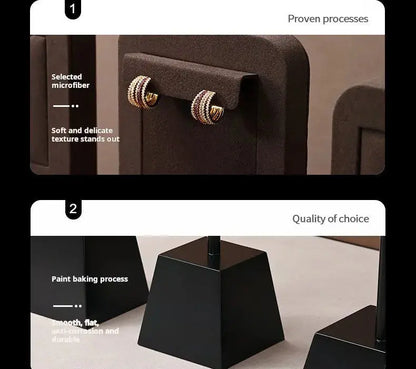 Jewelry display props, microfiber rings, earrings, necklace display, jewelry, jewelry display stands Jim Display