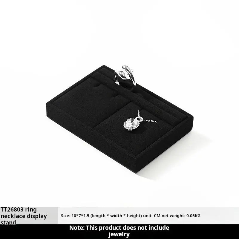 Jewelry display props, high-end microfiber necklace ring counter display jewelry display packaging Jim Display