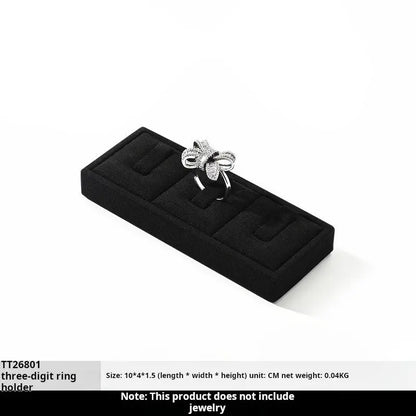 Jewelry display props, high-end microfiber necklace ring counter display jewelry display packaging Jim Display