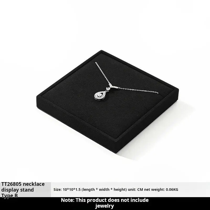 Jewelry display props, high-end microfiber necklace ring counter display jewelry display packaging Jim Display