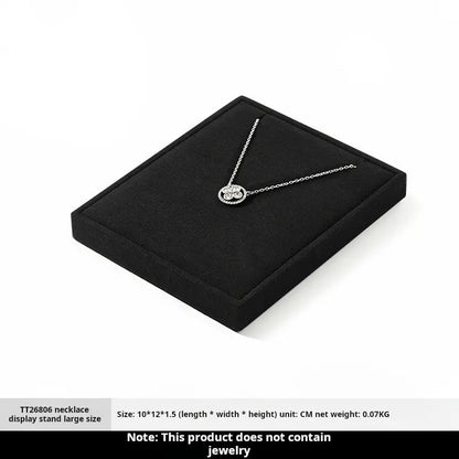 Jewelry display props, high-end microfiber necklace ring counter display jewelry display packaging Jim Display