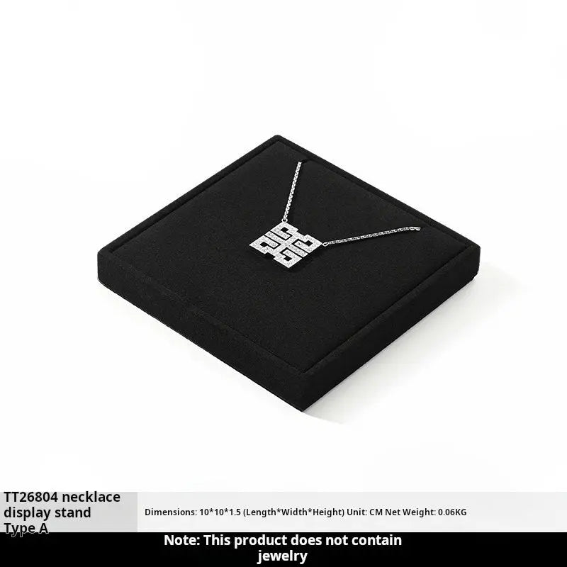 Jewelry display props, high-end microfiber necklace ring counter display jewelry display packaging Jim Display