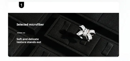 Jewelry display props, high-end microfiber necklace ring counter display jewelry display packaging Jim Display