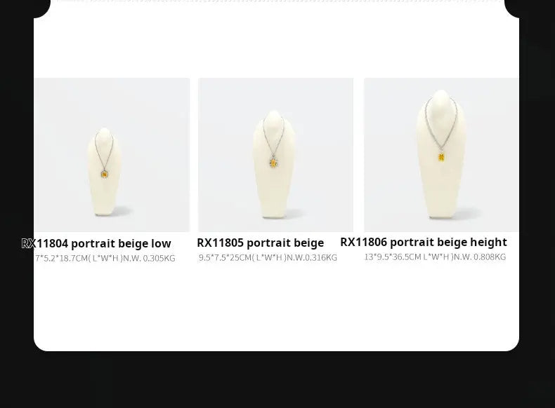 Necklace Display Stand, Model Neck, Necklace Stand Microfiber Jewelry Jewelry Display And Packaging - Jim Display