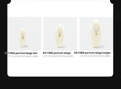 Necklace Display Stand, Model Neck, Necklace Stand Microfiber Jewelry Jewelry Display And Packaging - Jim Display