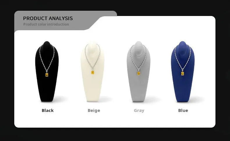 Necklace Display Stand, Model Neck, Necklace Stand Microfiber Jewelry Jewelry Display And Packaging - Jim Display