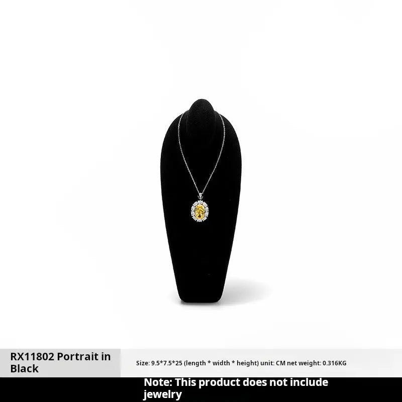 Necklace Display Stand, Model Neck, Necklace Stand Microfiber Jewelry Jewelry Display And Packaging - Jim Display