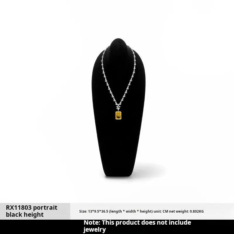 Necklace Display Stand, Model Neck, Necklace Stand Microfiber Jewelry Jewelry Display And Packaging - Jim Display