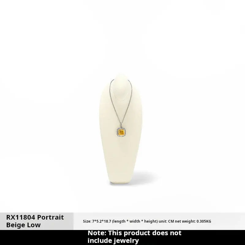 Necklace Display Stand, Model Neck, Necklace Stand Microfiber Jewelry Jewelry Display And Packaging - Jim Display