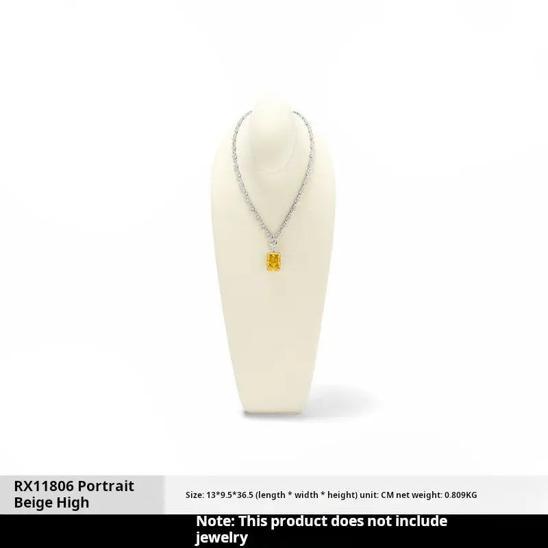 Necklace Display Stand, Model Neck, Necklace Stand Microfiber Jewelry Jewelry Display And Packaging - Jim Display