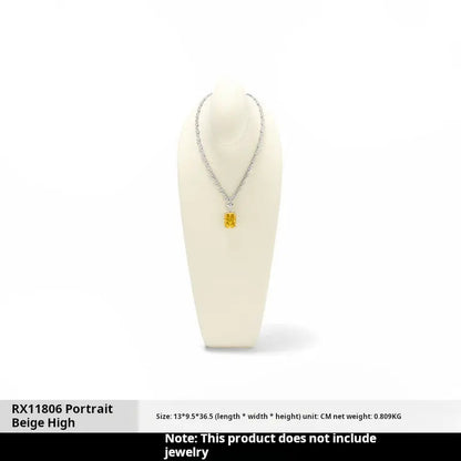 Necklace Display Stand, Model Neck, Necklace Stand Microfiber Jewelry Jewelry Display And Packaging - Jim Display