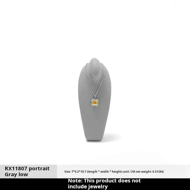 Necklace Display Stand, Model Neck, Necklace Stand Microfiber Jewelry Jewelry Display And Packaging - Jim Display