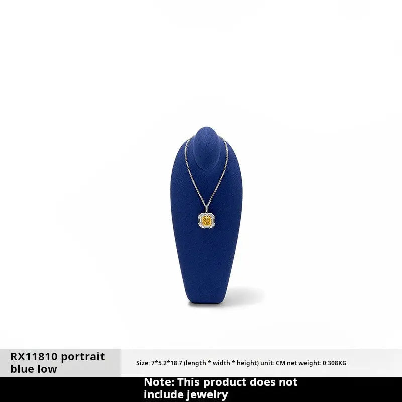 Necklace Display Stand, Model Neck, Necklace Stand Microfiber Jewelry Jewelry Display And Packaging - Jim Display