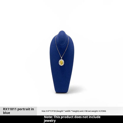 Necklace Display Stand, Model Neck, Necklace Stand Microfiber Jewelry Jewelry Display And Packaging - Jim Display