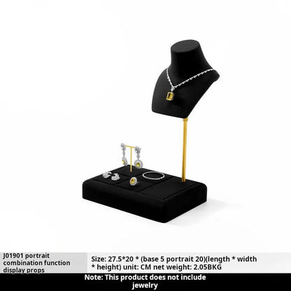 Jewelry display stand multifunctional necklace ring earrings jewelry combination display props jewelry packaging jewelry showcase organizer Jim Display