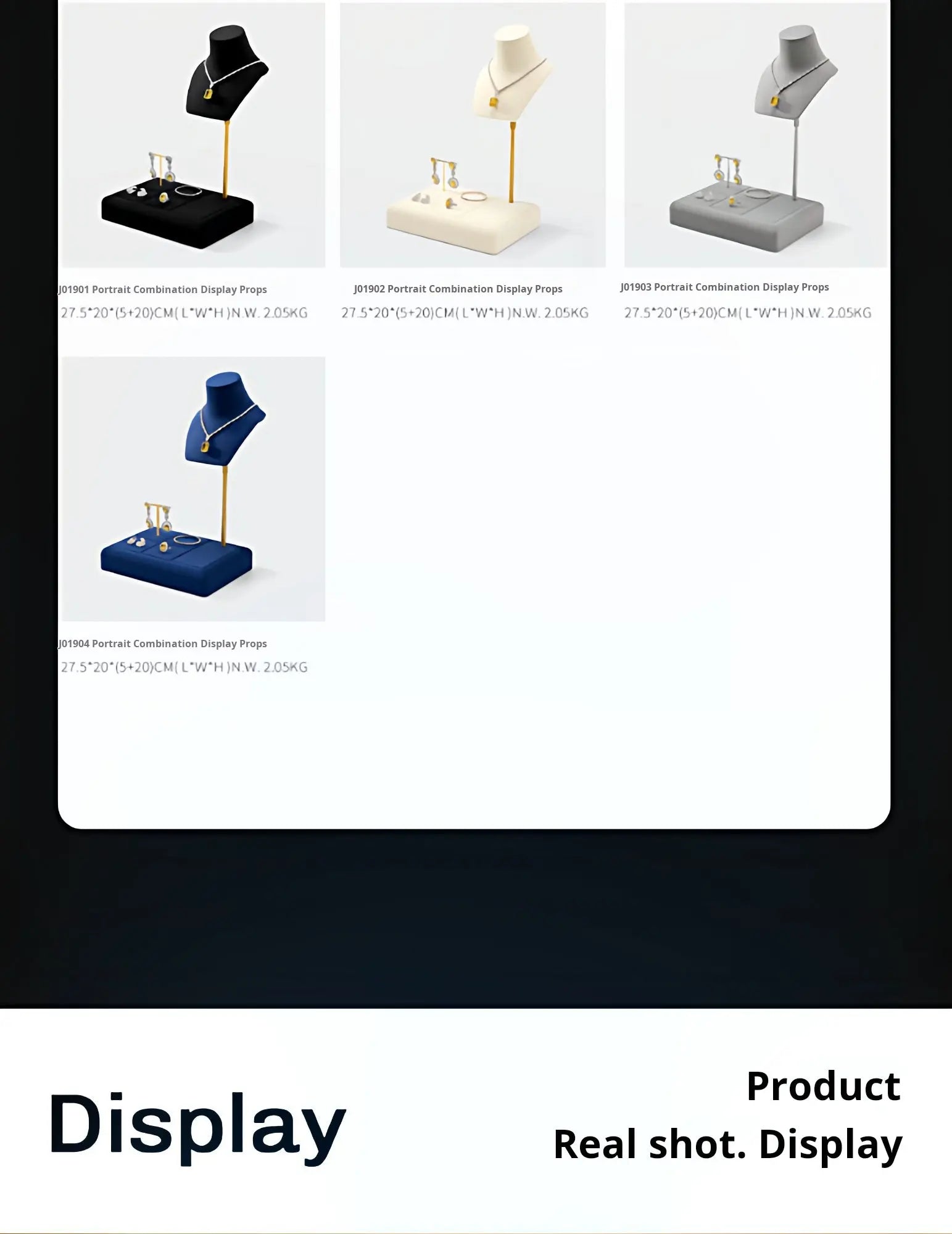 Jewelry display stand multifunctional necklace ring earrings jewelry combination display props jewelry packaging jewelry showcase organizer Jim Display