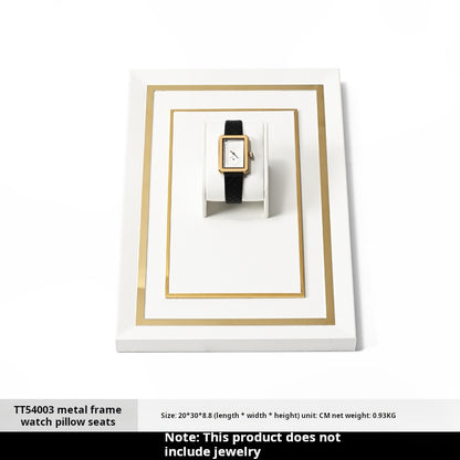 Luxury jewelry tray, metal watch holder, PU leather watch, ring counter, jewelry display props Jim Display