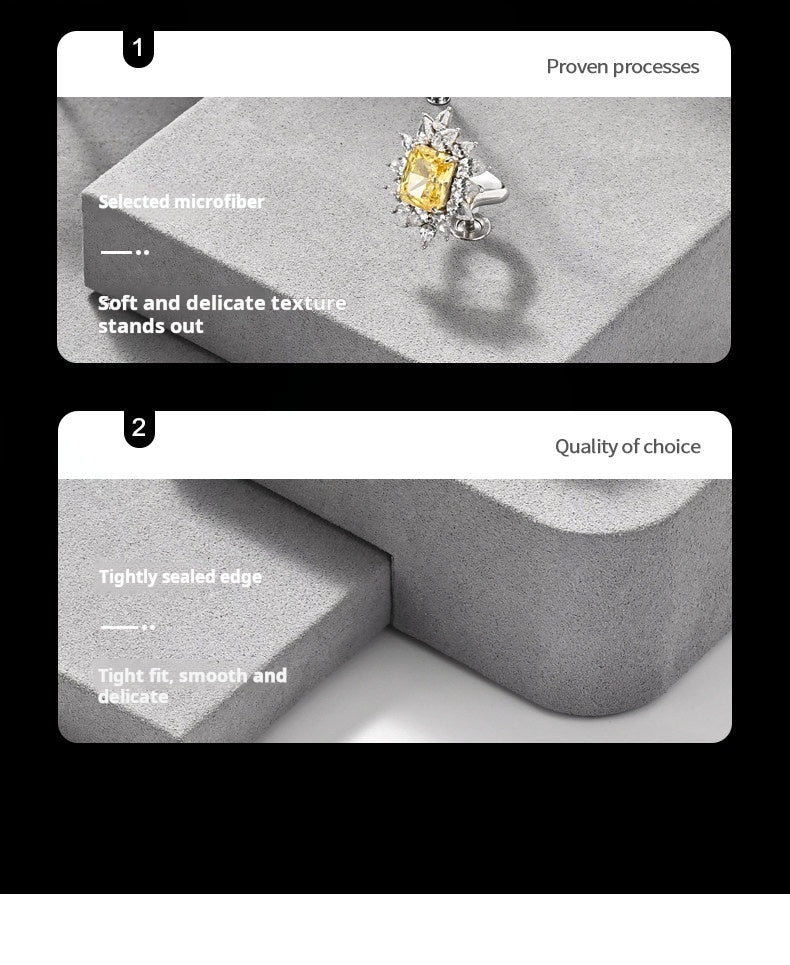 Luxury jewelry display props microfiber ring earrings necklace counter display display plate Jim Display